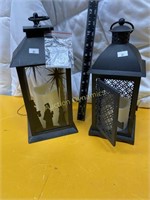 Pair of Battery Operated Candles in Lanterns