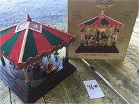 Christmas Carousel W/ Box  (Works Well ~ Like New)