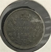 5c SILVER 1896 CANADA
