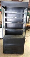 Black Open Refrigerated Case
