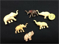 Cute Little Vintage Ceramic Collectible Elephants