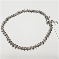 Certified 10K Diamond(0.3Ct,I2-I3,G-H) Bracelet