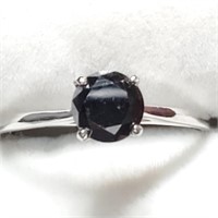 Certified 14K Intense Black Diamond(1.3Ct, I2) Rin