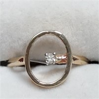 $1200 10K Diamond(0.04Ct) Ring