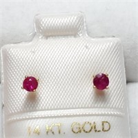 $120 Ruby Earrings