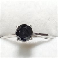 Certified 10K Black Diamond(0.7ct) Ring