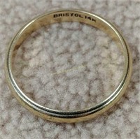 14k Gold Ring Band 1.5 Dwt