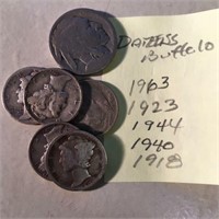 Mixed Coin Lot .50 Silver Face