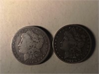 1894 & 1900 Morgan Silver Dollar