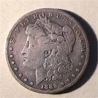 1889-CC Key Date Morgan Silver Dollar SCARCE