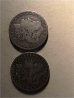 1894-O and 1900-O Morgan Silver Dollars