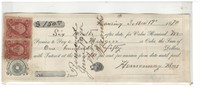 1870 promissory note Twin Stamps $150.00