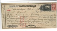 1870  promissory note Bank og Lansingburgh