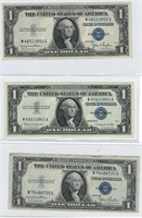 (2) 1935-D (1) 1957-B Silver Certificates NICE