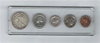 1938 Year Coin Set  in Plastic Holder