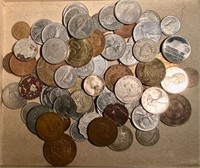 10 ounces (325 grams) Mixed Lot of Foreign Coins