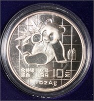 1989 One Ounce Panda Coin .999 fine silver