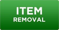 ITEM REMOVAL INFORMATION: