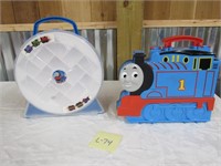 Lot of 2 - Thomas The Train Toy Holders w/ Trains