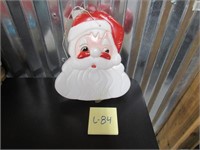 Double Sided Hanging Blow Mold Santa Face