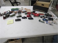 Lot of Toy Cars and Trains