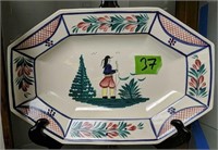 Quimper Pottery Tray
