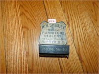 ANTIQUE W.H. SHELLEY & SON FURNITURE DEALERS,