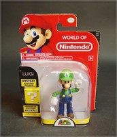World of Nintendo 4" Figure Luigi SEALED on Card
