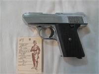Davis P-380 chrome hand gun