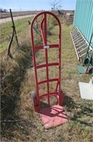 Red Metal Hard-Tire Dolly
