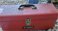 Red Metal Tool Case w/ Misc. Tools