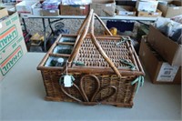 Nice Picnic Basket with Fold Out Blanket