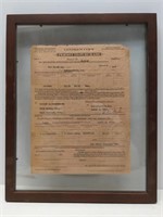 Prohibition Era Alcohol Permit To