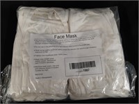 40 White Cloth Face Masks - new in package