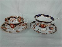 2 vintage Royal Albert imari style cup & saucers