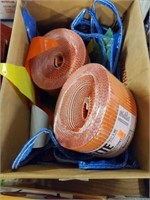 3 MULTICOLOR SALES FLAG APPROX 100FT & 2 ROLLS
