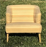 Mid century blonde slipper chair