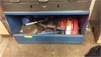 Lot of (3) metal storage, (2) w/ drawers