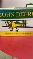 John Deere airplane bank made by liberty new in