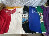 6 Holiday Sweaters, Sweatshirts, L - XXL
