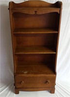 vintage mission style solid maple book shelf