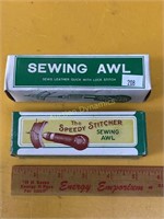 Pair of Sewing Awl for Leather or Canvas