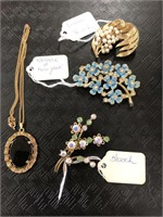 Four Assorted Ladies Costume Jewelry.