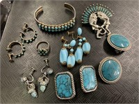 Turquoise & Silver Jewelry.