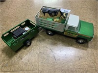 Nylint Farm Truck, Wagon and Tootsie Toy.