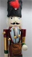 Tall 42" Wooden Bagpipe Player Nutcracker