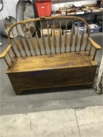 Bench seat w/ storage, 4 ft. long