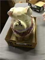 Pig cookie jar