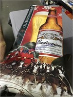 Budweiser vinyl banner, 22 x 60, 2-sided