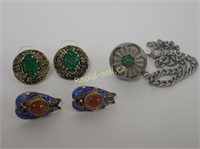 Gemstone Earrings & Bracelet